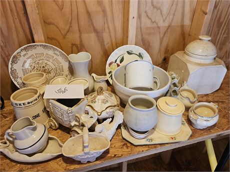 Large Collection of Mixed Ceramics: Bowls / Plates / Mugs & More