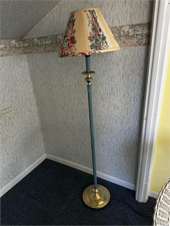 Blue Standing Lamp