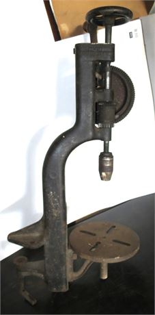 Vintage Table Mount Hand Drill