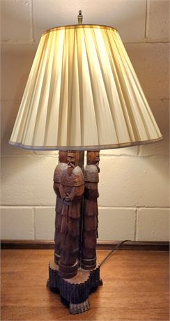 Ackerman Style Carved Table Lamp