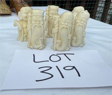 Vintage Resin Chinese Figures