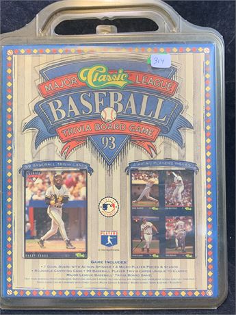 Classic 1993 Baseball Card Trivia Board Game