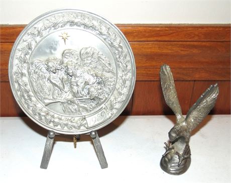 Pewter Eagle, Plate