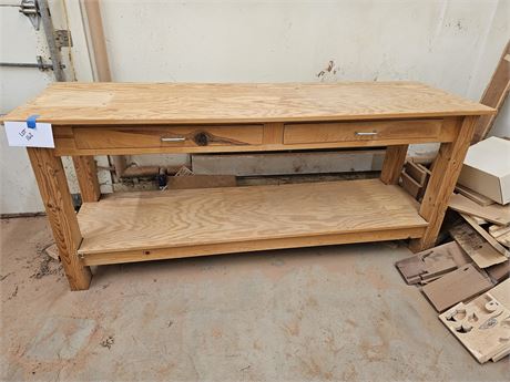 Wood Workshop Bench Table