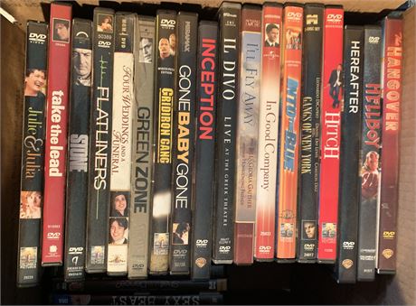 DVD Movie Lot - Flatliners, Green Zone, Gridiron Gang, Gone Baby Gone, Inception