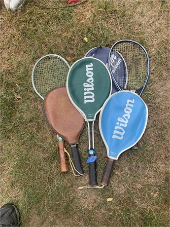 Wilson Tennis and Racket Ball Racket Lot Of 6