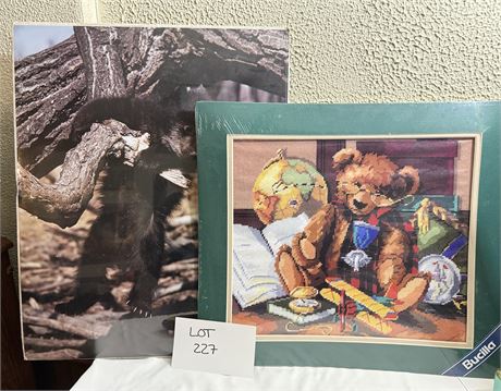 Bucilla Bear Print / Bear Cub Photo