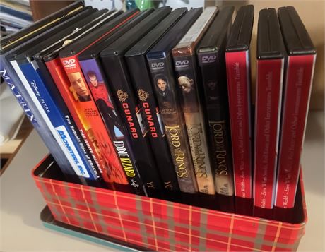 Vintage DVD Lot - The Matrix, Monsters Inc., The Lord of the Rings Series & More