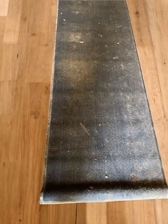 Black Indoor/Outdoor Commercial Rug/Runner 113 Inches X 34 Inches