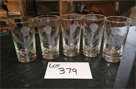 Julia Crystal Tea Glasses