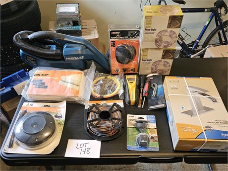 Hercules Wet/Dry Portable Vac, Faucet, Lights, Stihl Duro Cut 20-2 & More