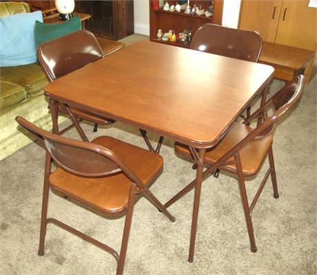 Samsonite Card Table and 4 Chairs