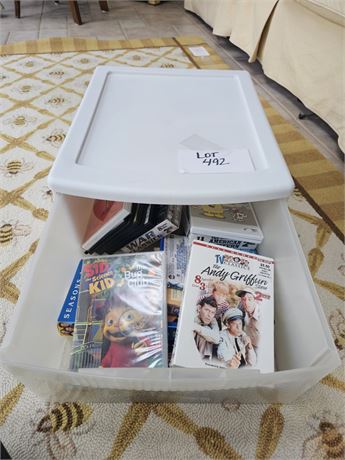 Mixed DVDs - Children's, John Wayne, Andy Griffith Show & More