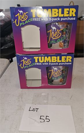 Smokin Joe's Place Camel Cigarettes Tumbler x2