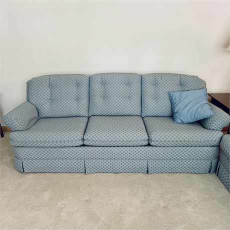 Bernie Furniture Collection St. James Collection Pale Blue Couch