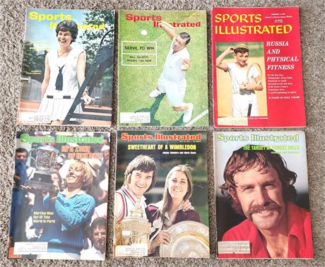 50s/60s/70s/80s Sports Illustrated's Tennis Lot