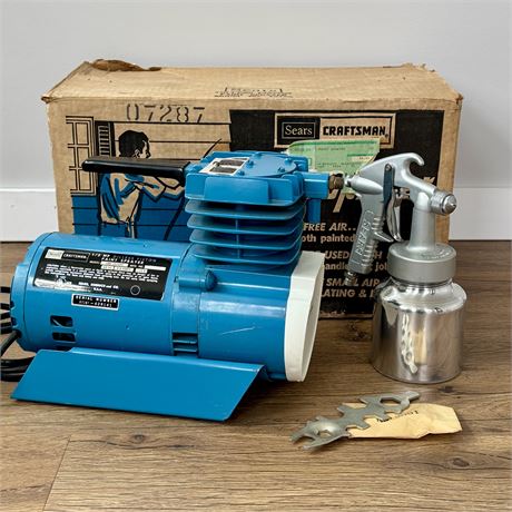 Sears Craftsman 1/2 HP Oilless Piston Paint Sprayer No. 15122 - Works!