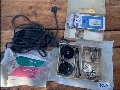 Singer Sewing Machine Parts Lot