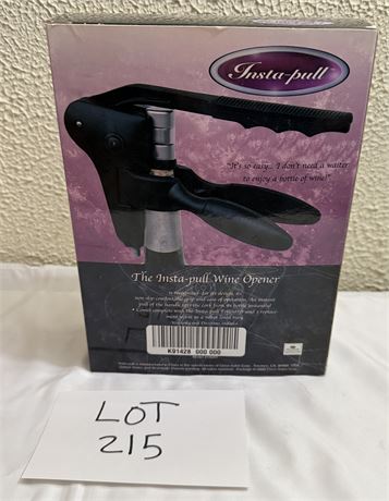 Insta-Pull Wine Bottle Opener