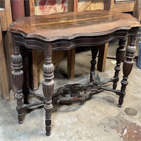 Antique 6 Legged Wood Table