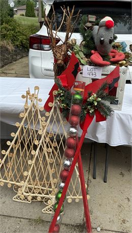 Vintage Christmas Decor- Lights, Reindeer, Ornaments & More