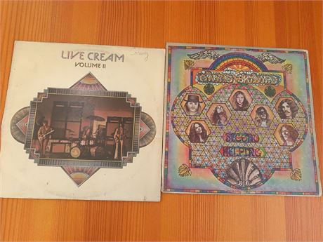 Record Album Lot of 2 - Lynyrd Skynyrd Second Helping & Live Cream Volume II