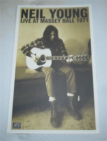Neil Young Live At Massey Hall 1971 Promotional Poster