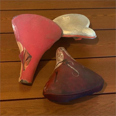 Vintage Bicycle/Bike Seat Lot of 3