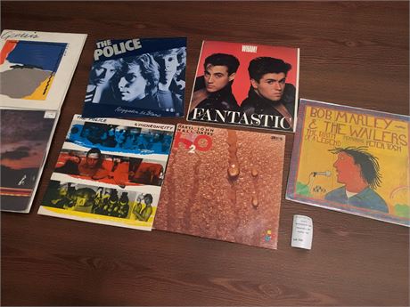 The Police, Wham!, Bob Marley & The Wailers, Genesis Record Album Lot