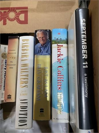 Book Lot - Billy Graham - Barbara Walters - Jackie Collins - Book about 9/11