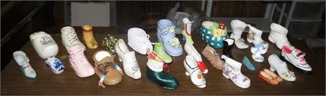 Assorted Collectible Boots, Shoes
