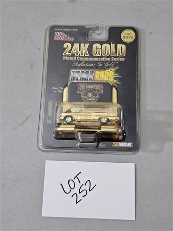 Racing Champions 24K Gold 1 of 9,998 - 50th Ann. Die Cast Car in Original Pack