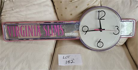 Virginia Slim 1991 Wall Battery OP Wall Clock