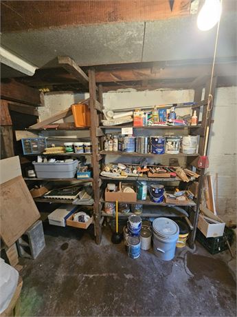 Storage Room Cleanout: Paint, Brushes, Cleaners, Hardware & More
