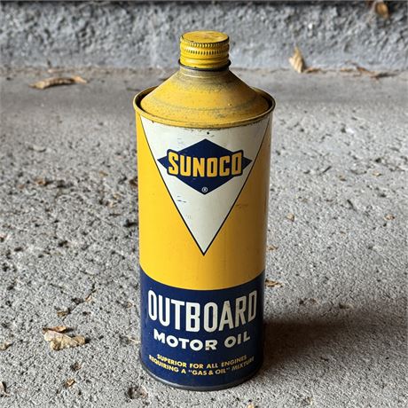 Sunoco Blue Diamond Outboard Motor Oil 1 Quart Can