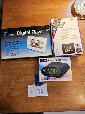 Shomi 7" Screen Digital Player/Clock Radio/Westinghouse Digital Photo Frame