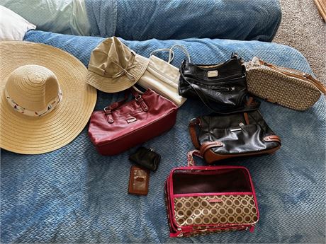 Women's Purses, Coin Bags and a Couple Hats