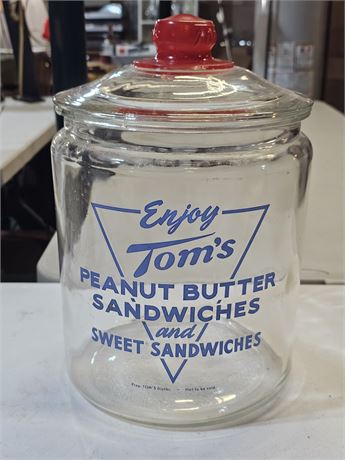 Large Tom's Peanut Butter Sandwich Lidded Jar