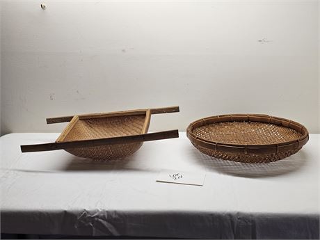 Split Bamboo Sifting Basket & Drying Basket