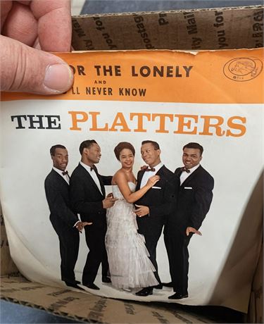 45 Record Lot - The Platters, The Temptations, The Flamingos, Sammi Smith & More