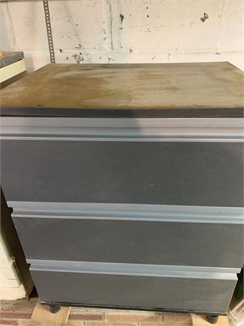 Wood 3 Drawer Storage Cabinet