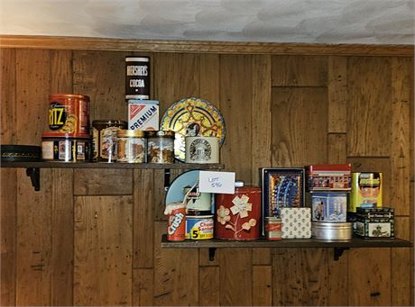 Mixed Tin Collection-Different Makers, Sizes & Themes