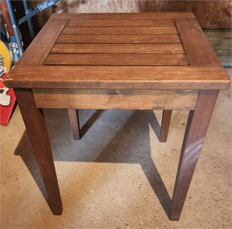 Wood End Table