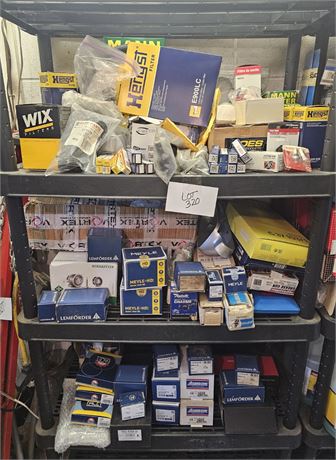 3 Shelf Cleanout- VW NIB Car Parts, Filters, Plugs, Terminals,Ball Joints & Much