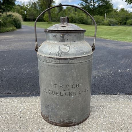 Antique Telling-Belle Vernon, Cleveland O. Milk Can