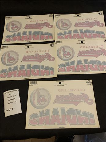 Cleveland Indians Baseball Stickers