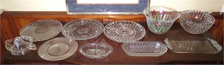 Assorted Crystal & Glassware