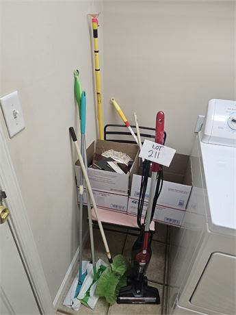 Cleanout- Dirt Devil Power Stick, Dusters, AT&T Cordless Phone & Misc