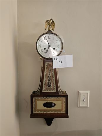 Seth Thomas Banjo Clock with Key