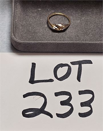 10K Dolphin Ring Size 5 0.82 DWT